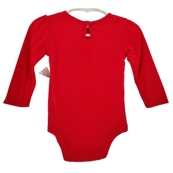 Holiday Time Christmas Long Sleeve Red One Piece 12 Months New‎ - Picture 2 of 4